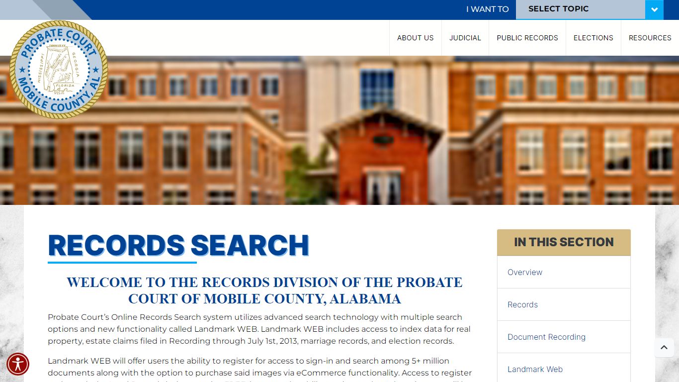 Records Search - Mobile County Probate Court